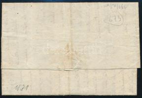 1831 Levél 8kr portóval, piros "ZARA" / Cover with 8kr postage due, red "ZARA" -...