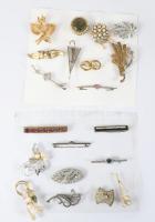 20 darab klf bross, közte jobb antik darabokkal