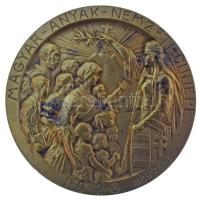 Zsákodi Csiszér János (1883-1953) 1928. "Magyar Anyák Nemzeti Ünnepe" egyoldalas bronz emlékérem (40mm) T:AU