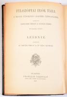 Leibniz, [Gottfried Wilhelm]: Értekezések. Ford.: Bauer Simon, Vida Sándor. Bevezetéssel és magyaráz...