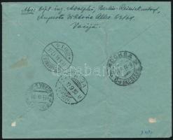 1930 Zeppelin "RUSSLANDFAHRT" levél Südamerikafahrt 2RM bélyeggel + 4RM bélyeg kivágáson /...