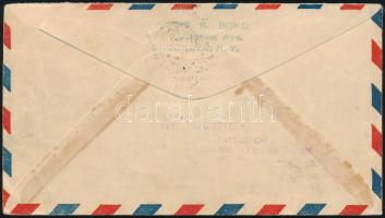 1931 Zeppelin levél Polarafahrt 4RM bélyeggel Seattle-be + Polarfahrt 1RM és 2RM bélyeg / Mi 458 on ...