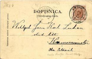 1898 Sveti Jost nad Kranjem, Tomo Zupanov dvorec Okroglo / church, villa, castle of Tomo Zupan. Drag...