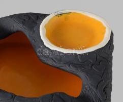 Király Károly: Mécsestartó. Jelzett, hibátlan, m: 13x13 cm