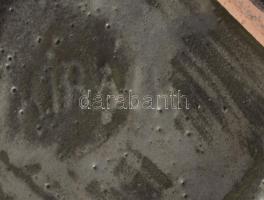 Király Károly: Mécsestartó. Jelzett, hibátlan, m: 13x13 cm