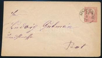 1874 5kr díjjegyes boríték / PS-cover "SZILÁGY-SOMLYÓ"