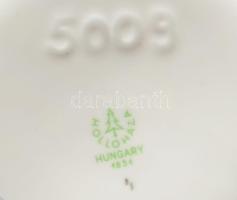 Hollóházi váza, ritkább mintával, jelzett, kis kopással, m: 25,5 cm