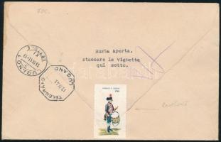 1941 Expressz levél Luganoba / Express cover to Lugano "BERN"