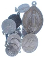 Vegyes, 11db-os vallási érem tétel, közte: "Karmelhegyi Boldogasszony" + "Szeplőtelenül fogantatott" + "Máriapócsi Könnyező Szűz Mária" + "St.Helena" T:vegyes