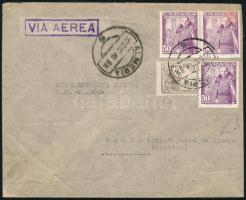 1948 Légi levél / Airmail cover "ALMERIA" - Vaduz