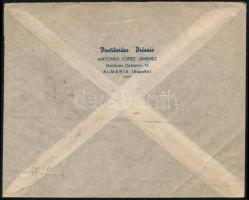 1948 Légi levél / Airmail cover "ALMERIA" - Vaduz