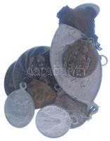 Vegyes, 10db-os vallási érem tétel, közte: "Beata Giuseppina Vannini" + "Saint Ann" + "Saint Theresa" + 1db kitűző T:vegyes