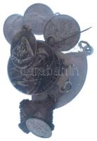 Vegyes, 10db-os vallási érem tétel, közte: "Beata Giuseppina Vannini" + "Saint Ann&qu...