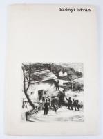 P. Szűcs Julianna: Szőnyi István. Bp., 1978, Corvina, 12 p.+ 12 t. Szőnyi István munkáinak reprodukcióival. Magyar, angol, német és francia nyelven. Kiadói papírmappában, a mappa kissé foltos, 41x28 cm.