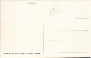 Postojna, Postumia, Adelsberg; street view, shop of Petric, church