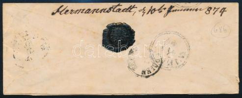 1874 5kr levélen / on cover, "NAGYSZEBEN" - Waidhofen