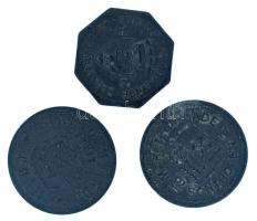 Német Birodalom / Weimari Köztársaság 1917. 10pf Fe szükségpénz (3xklf) T:XF oxidáció German Empire / Weimar Republic 1917. 10 Pfennig Fe necessity money (notgeld) (3xdiff) C:XF corrosion