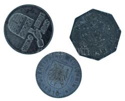 Német Birodalom / Weimari Köztársaság / Koschmin, Bamberg, Lüdenscheid 1917-1918. 10pf Fe szükségpénz (3xklf) T:XF-VF oxidáció German Empire / Weimar Republic / Koschmin, Bamberg, Lüdenscheid 1917-1918. 10 Pfennig Fe necessity money (notgeld) (3xdiff) C:XF-VF corrosion