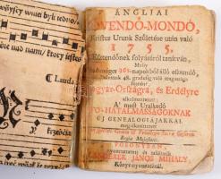 Angliai jövendő-mondó, Krisztus Urunk születése után való 1755. esztendőnek folyásáról tanítván, melly közönséges 365. napokból álló esztendő, a' polusnak 48. gradusig való magassága szerént, Magyar-országra, és Erdélyre alkalmaztatott; a' most uralkodó fő-hatalmasságoknak új geneálogiájakkal meg-ékesíttetett. Posonyban [Pozsony], 1755, Landerer János Mihály. Fűzve, sérült, ragasztott, az utolsó lapon hiánnyal. Ritka!