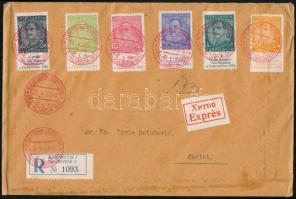1933 Mi 249-254 ajánlott expressz FDC-n / Registered express FDC Mi 249-254 "DUBROVNIK" - ...