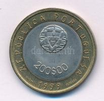Portugália 1999. 200Esc Cu-Ni/Ni-sárgaréz "Unicef" T:AU Portugal 1999. 200 Escudos Cu-Ni/Ni-Brass "Unicef" C:AU Krause KM#720