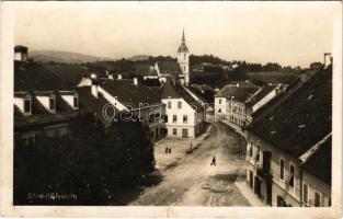 1943 Slovenska Bistrica, Windischfeistritz, Windisch-Feistritz; general view, street, church. Ed. Ho...