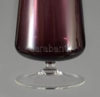 WMF Kristall modern váza, jelzett, hibátlan, m: 24 cm