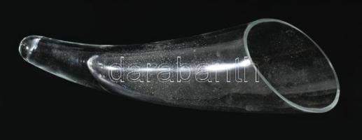 Pajoma "Corno" fekvőváza, dobozában, h: 26 cm