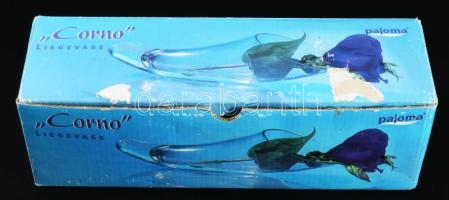 Pajoma "Corno" fekvőváza, dobozában, h: 26 cm