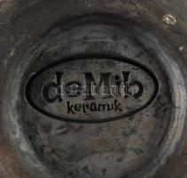 Mikkel "deMib" Svendsen iparművész váza. Jelzett, hibátlan, m: 24 cm