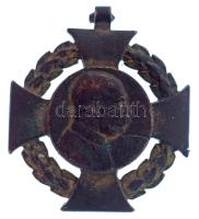 1908. "Katonai Jubileumi Kereszt" bronz kitüntetés mellszalag nélkül T:VF aranyozás szinte teljesen lekopott Hungary 1908. "Diamond Jubilee Cross for the Armed Forces" bronze decoration without ribbon C:VF gilding almost completely worn off NMK 269