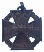 1916. "Károly-csapatkereszt" Zn kitüntetés mellszalag nélkül, peremén "W8A" gyár...