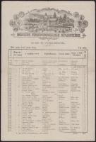 1901 Borszék (Erdély) fürdővendégeinek névjegyzéke az 1901. évi fürdőidényről, kétoldalas lap, elől ...