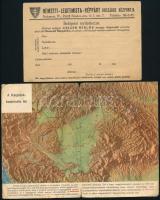 cca 1930 Nemzeti-Legitimista-Néppárt Országos Központjának belépési lapja + A középeurópai államhatárok, kihajtható, rajta trianoni határokkal, foltos.