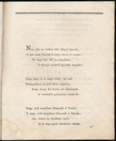 1828 Örömvers gróf Pállfy Fidél (1788-1864) vármegyei főispáni-helytartói hivatalába helyezése alkal...