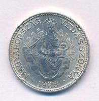 1938. 2P Ag "Madonna" T:AU,XF Adamo P7