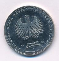 Német Szövetségi Köztársaság 1981J 5M Cu-Ni "Gotthold Ephraim Lessing" T:AU,XF FRG 1981J 5 Mark Cu-Ni "Gotthold Ephraim Lessing" C:AU,XF Krause KM#154