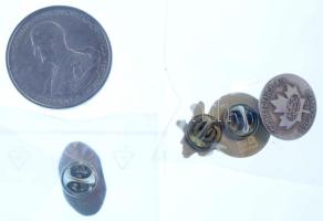 1943. 5P Al "Horthy Miklós születésének 75. évfordulójára" + 4db kanadai jelvény T:AU