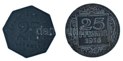 Német Birodalom / Weimari Köztársaság / Münster, Buer 1918. 25pf Fe + DN 25pf szükségpénz T:XF-VF German Empire / Weimar Republic / Münster, Buer 1918. 25 Pfennig Fe + ND 25 Pfennig necessity money (notgeld) C:XF-VF