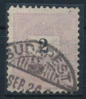 1889/1890 2kr B1 vízjelállással, 11 1/2 fogazással / Mi 28 with 11 1/2 perforation (32.000)