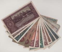 15db-os, egy kivétellel mind magyar Pengő bankjegy, közte 1946. 10.000.000AP (2x) + 1946. 10.000BP T...