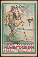 1926 Az Újpest Népszigetre tervezett Nemzeti Cserkész Nagytábor előzetes ismertető füzete, Márton La...