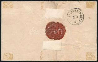 ~1861 15kr levélen / Mi 22 on cover, "PRESSBURG" - HOLD.M.VÁSÁRHELY"