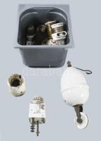 cca 1930 Doboznyi villanyszerelés tétel, ritkább darabokkal.