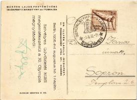 1936 XI. Olympia Berlin 1936 aug. 1-16. 1936. évi nyári olimpiai játékok. Dr. Illyés László kiadása....