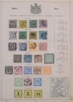 Schaubek régi album, benne rengeteg európai és tengerentúli bélyeg, sok érdekes és jó kiadással, de ...