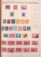 Schaubek régi album, benne rengeteg európai és tengerentúli bélyeg, sok érdekes és jó kiadással, de ...