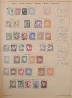 Schaubek régi album, benne rengeteg európai és tengerentúli bélyeg, sok érdekes és jó kiadással, de ...