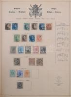 Schaubek régi album, benne rengeteg európai és tengerentúli bélyeg, sok érdekes és jó kiadással, de ...