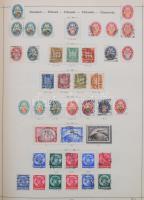 Schaubek régi album, benne rengeteg európai és tengerentúli bélyeg, sok érdekes és jó kiadással, de ...